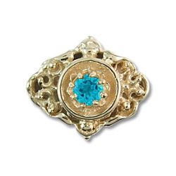 rk733 Blue Zircon Bracelet Slide 
